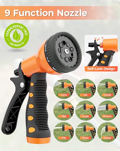 Ayleid Retractable Garden Hose Reel, 1/2 in x 100 ft, Wall Mounted, Grey Q139915