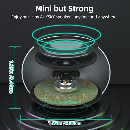 Portable Mini Bluetooth Speaker with Built-in Microphone, Black S746468