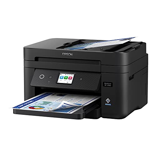 Epson Workforce WF-2930 Wireless All-in-One Printer with Scan, Copy, Fax, ADF, Black N808541