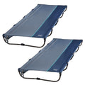 TIMBER RIDGE Lightweight Aluminum Camping Cot with Carry Bag, Blue Z494