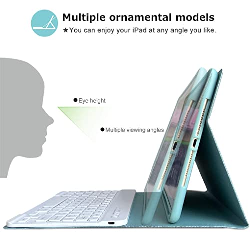 HOTLIFE Keyboard Case for iPad 9.7 6th Gen, iPad Pro 9.7, iPad Air 2, Detachable Wireless Keyboard P843