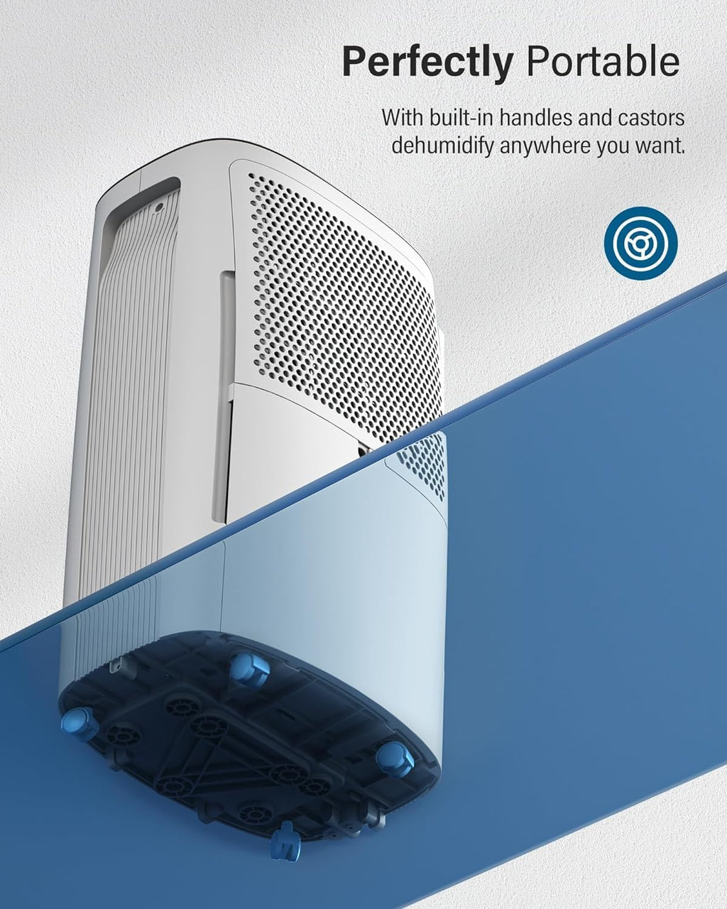 50-Pint Dehumidifier for Basement and Large Rooms, 4500 Sq. Ft, Quiet Auto Drain J509