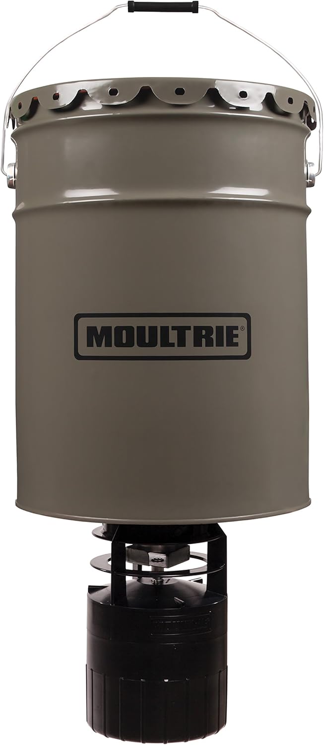 Moultrie Pro Hunter Hanging Deer Feeder | 6.5-Gallon | Pro Hunter Feeder Kit | 40 lb. Capacity