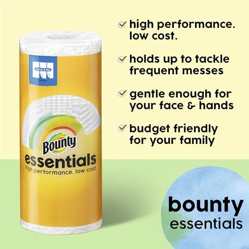 Bounty Essentials Select-A-Size Paper Towels, White, 2 Triple Rolls G491085