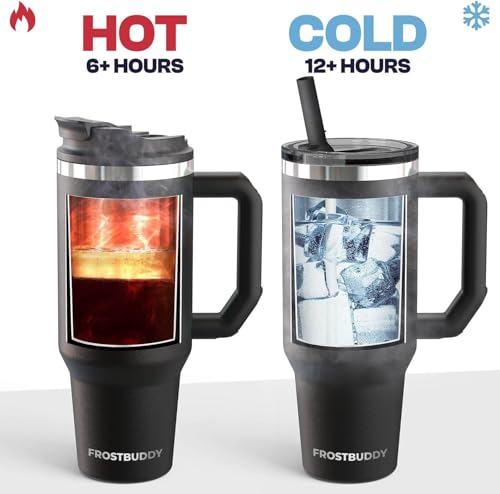 Frost Buddy Thicc Buddy 40 oz Stainless Steel Tumbler with Lid and Straw Q581