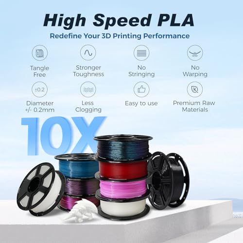 FLASHFORGE Rapid PLA Filament 1.75mm Ruby Red, 1kg Spool B504