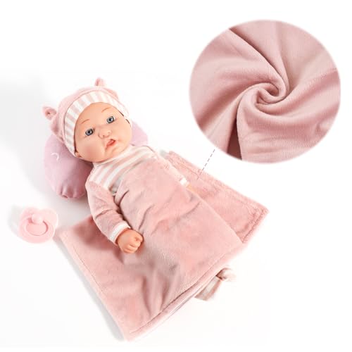 12'' Baby Doll Playset with Carrier Bassinet and Accessories P422415