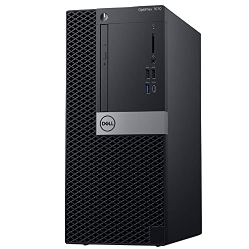 Dell Optiplex 7070 Tower Desktop Computer, Intel i7-9700, 32GB RAM, 1TB SSD, Windows 11 Pro (Renewed) C6201