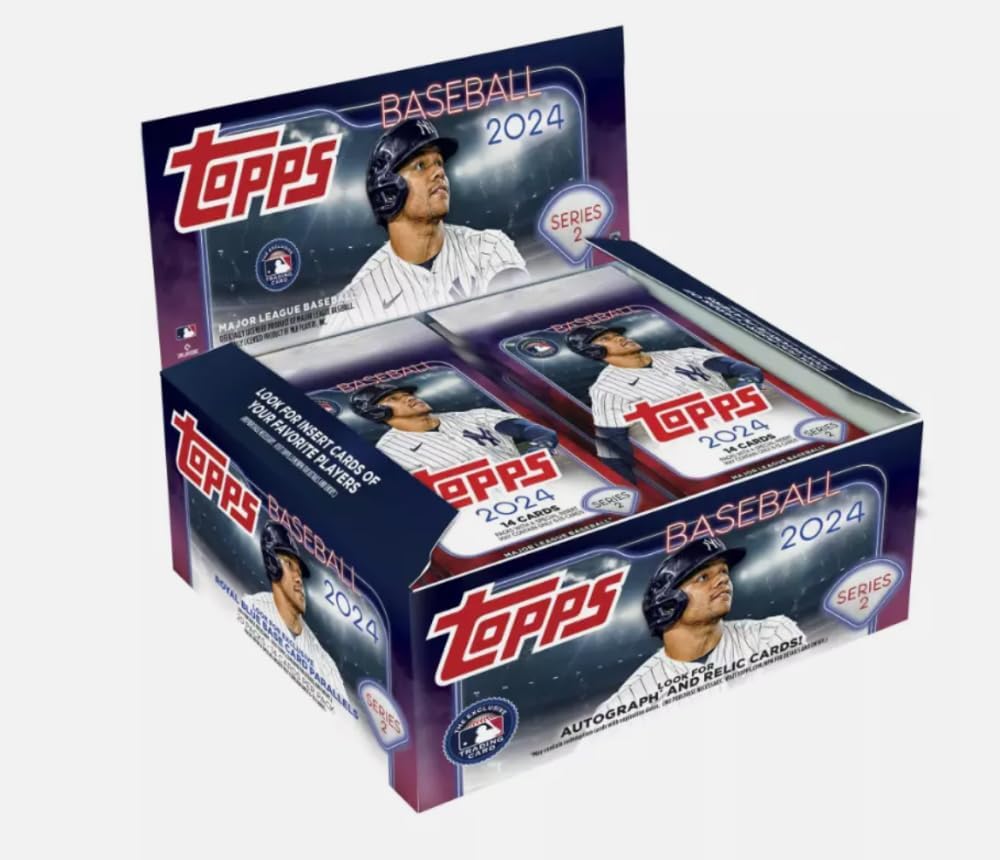 2024 Topps Series 2 Baseball Factory Sealed Retail Display Box 20 Packs of 14 Cards Per Pack, MASSIVE 280 CARDS IN ALL Look for possible autograph and relic cards Chase rookie cards of a great rookie class such as Yoshinobu Yamamoto, Jackson Holliday