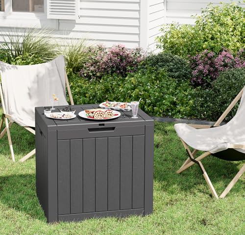 NUNU LAB 31 Gallon Outdoor Storage Box Waterproof Lockable Lid I8083