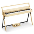 Donner OURA R300 88 Key Weighted Keyboard Piano for Advanced, Home Digital Piano with 88 Keys Graded Hammer Standard Keyborad, Bluetooth, LOCAL OFF, 2*15W, Half-pedal, 256 Polyphony, Walnut Wood Color