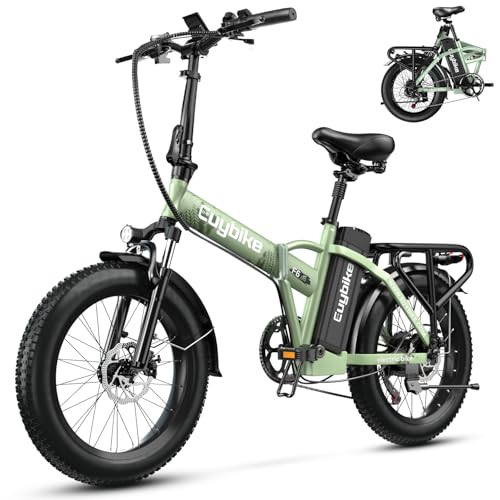 1000W Folding Electric Bike 48V 20AH Removable Battery 20" Fat Tire for Adults S359635