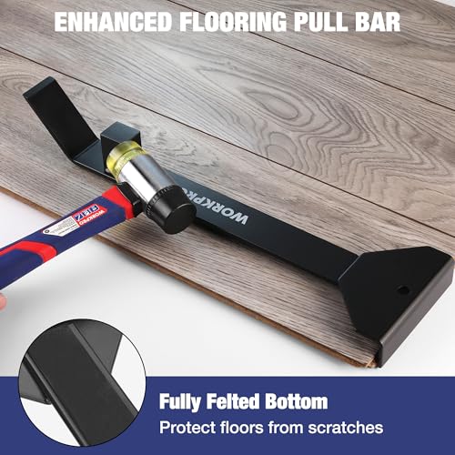 WORKPRO Laminate Flooring Installation Kit with Mallet, Pull Bar, Tapping Block and Spacers F82262