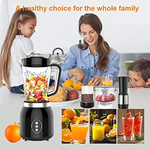 4 in 1 Food Processor Blender Combo for Kitchen, 61oz, 600W E604
