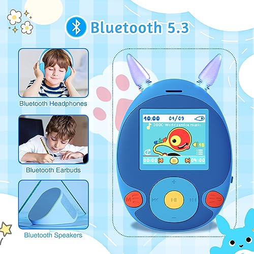 64GB Kids MP3 Player with Bluetooth, Speaker, Games, Expandable to 128GB P102784