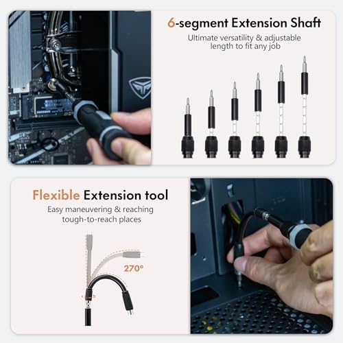 XOOL 82 in 1 Precision Screwdriver Set, Magnetic Electronics Repair Tool Kit M86517