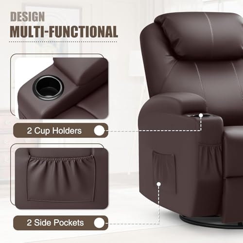 JUMMICO Power Lift Recliner Chair with Massage for Elderly PU Leather Black Y337