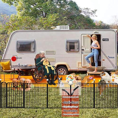 Dog Playpen Outdoor 36" High Heavy Duty for Medium/Large Dogs with Stakes V166