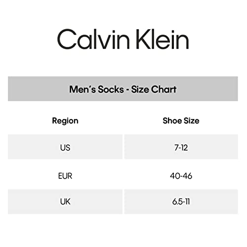 Calvin Klein Men's Lightweight Cotton Crew Socks (6 Pairs) J625913