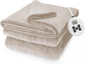 Sunbeam Royal Posh Champagne Heated Blanket - Twin