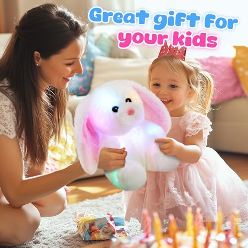 BSTAOFY 20'' Light Up Shark Stuffed Animal Glow Plush Toy I17161