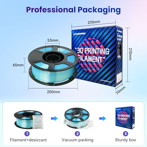FLASHFORGE Silk PLA 3D Printer Filament 1.75mm 1KG, Multicolored Gradient V83097