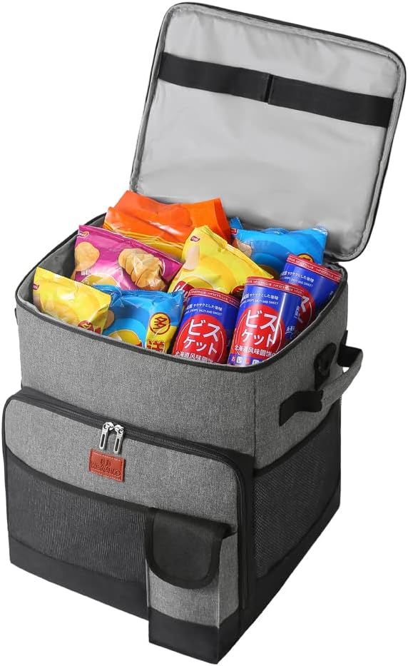 Soft Cooler with Wheels - Insulated Rolling Cooler for Picnic Beach X832304