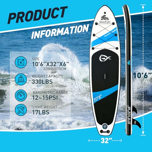 InnoExpo Inflatable Stand Up Paddle Board with Premium Accessories C20354