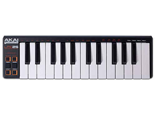 AKAI Professional LPK25 USB MIDI Keyboard Controller with 25 Velocity-Sensitive Keys E273419