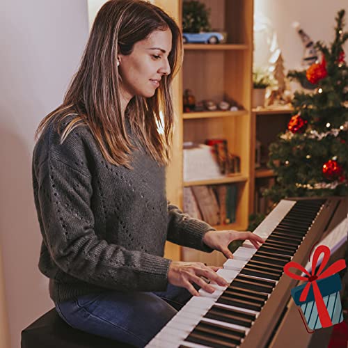 MUSTAR MDP-1200 Digital Piano 88 Key Weighted Hammer Action Keyboard with Stand, Pedal, Case, Black H320