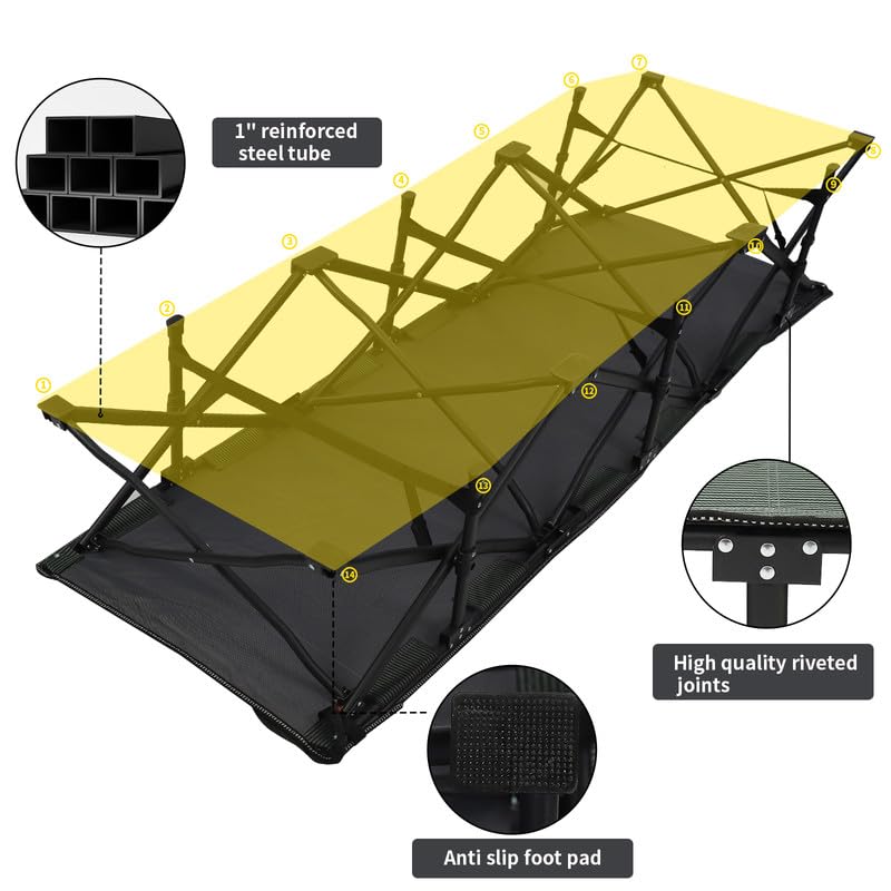Folding Camping Cot Outdoor Sleeping Bed V388