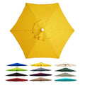 Outdoor Umbrella Canopy With 6 Ribs 8 Ribs Market Table Umbrella Replacement Canopy Cover Garden Patio Parasol Replacement Canopy Umbrella Cloth 6.5FT 7.5FT 9FT 10FT