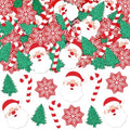 MARFOREVER Christmas Confetti, Glitter Christmas Tree Confetti Table Decorations Santa Claus Snowflakes Candy Canes Baby Shower Birthday Scatter Sprinkles for Xmas Party Supplies
