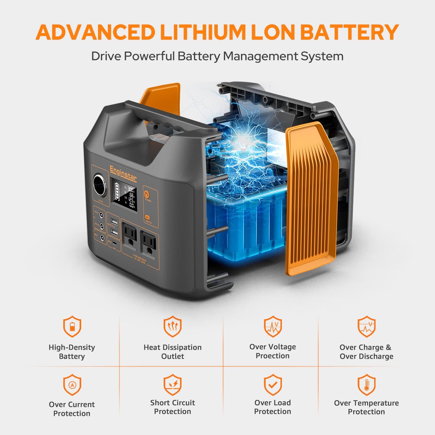 300W Portable Power Station with 40W Solar Panel, 296Wh Lithium Battery H796