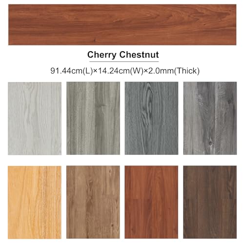 Self Adhesive Vinyl Flooring Planks Wood Effect Waterproof Grey 36pcs U963416
