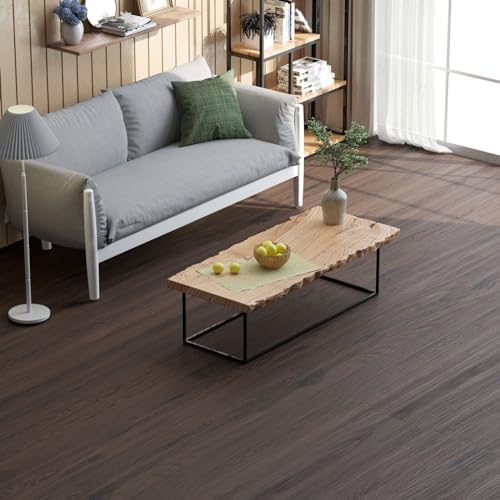 Oxdigi Peel and Stick Vinyl Flooring Roll 23"x393" Waterproof Wood Plank U1250
