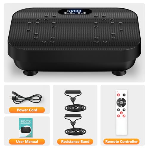 Vibration Plate Exercise Machine, 330 Lbs Capacity, 8 Modes K4598