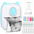 Mini Portable Printer - Pocket Thermal Printer with 13 Roll Papers, Bluetooth Wireless Smart Printer for Photos, Office Receipts,QR Codes,Labels,Notes Printing Compatible with iOS Android Phone Pink