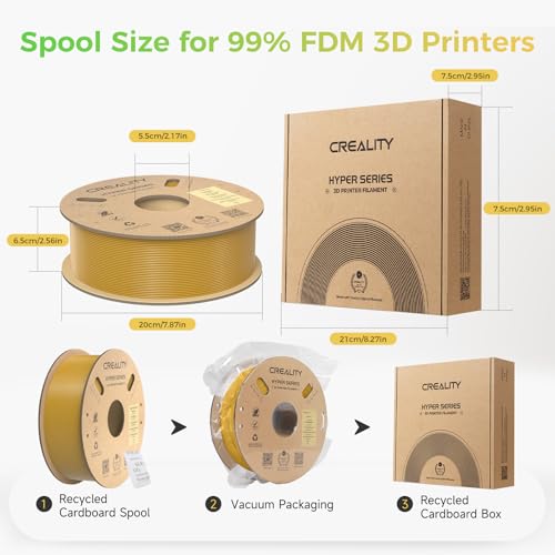 Creality PLA Plus Filament 1.75mm Rainbow Multicolor 1KG Spool O376011