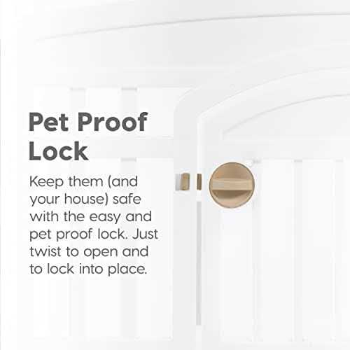 IRIS USA 6 Panel Exercise Pet Playpen with Door V665