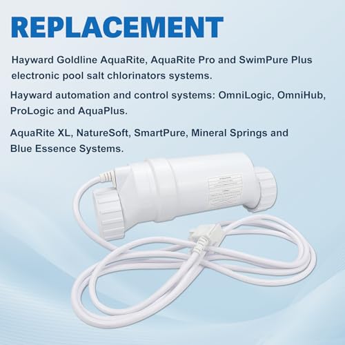 Salt Cell Pool Chlorine Generator Replacement for Swimming Pools up to 15,000 Gallons O555