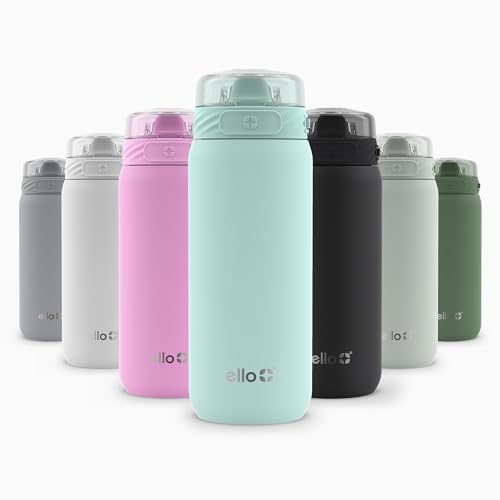 Ello Cooper 32oz Stainless Steel Water Bottle with Straw and Handle Q4598