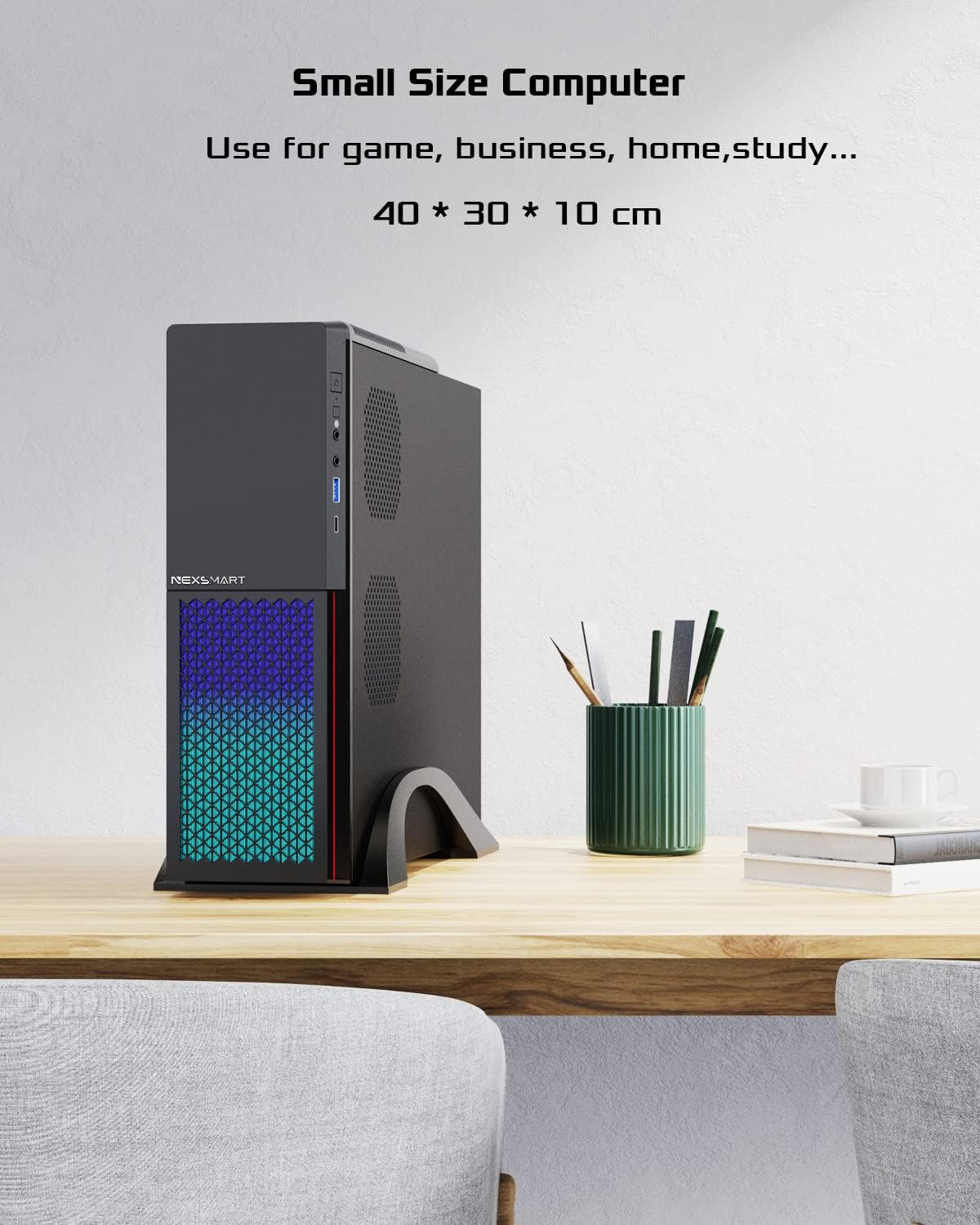Desktop Computer PC 16GB RAM 512GB SSD Core i7-4765T WiFi6E Bluetooth 5.3 W672863