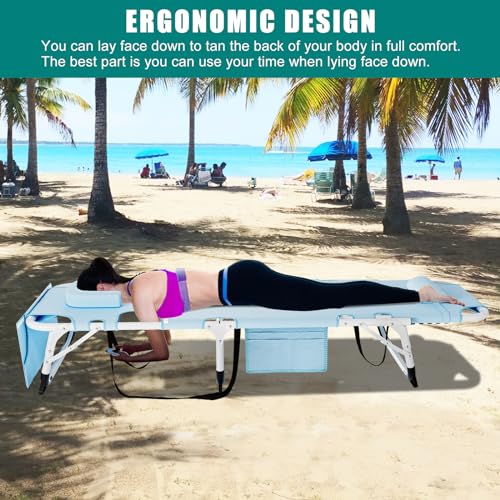 DoCred Folding Camping Cot with Mattress, 2 Pack, Heavy Duty for Adults, Portable with Carry Bag C814529