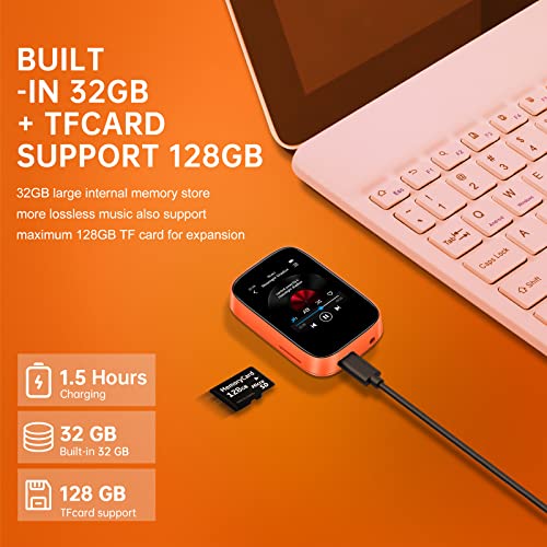 32GB Bluetooth MP3 Player with Touchscreen, Clip-on for Sports P468734