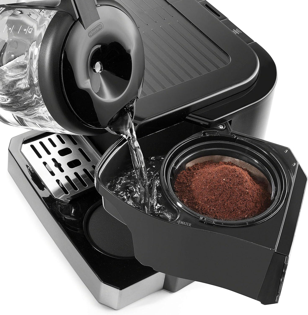 De'Longhi All-in-One Coffee Maker & Espresso Machine with Milk Frother, 10-Cup, COM532M (Renewed) C75675