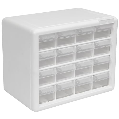 Akro-Mils 24-Drawer Plastic Storage Cabinet, Black I624065