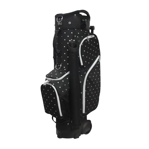RJ Sports Carter 14 Way Divider Top Transport Golf Cart Bag with Wheels/Handle - Men and Women Wheel Golf Bag