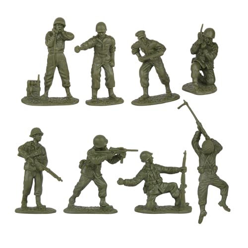 BMC CTS WW2 US Infantry Plastic Army Men 33pc OD Green 1:32 C3531