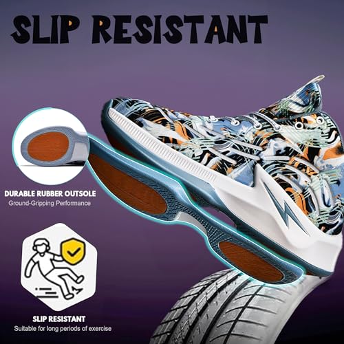 Men Basketball Shoes Breathable Non Slip Sneakers C917348